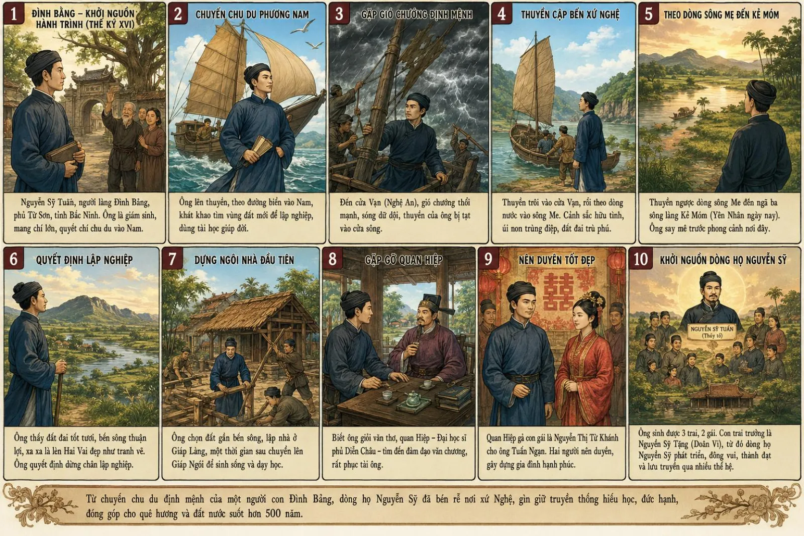 Lịch sử họ Nguyễn Sỹ qua hình ảnh